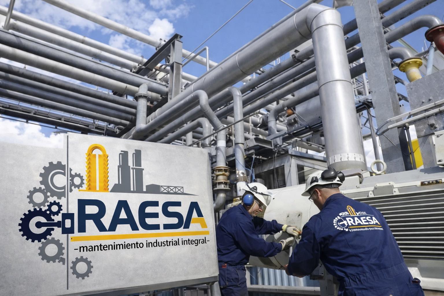 Equipo RAESA en planta industrial